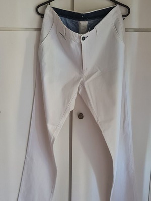 Navy & Green λευκό ανδρικό chino παντελόνι Medium σαν καινούργιο