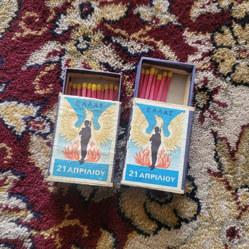 Matchboxes used, pack of 2, seven-year period