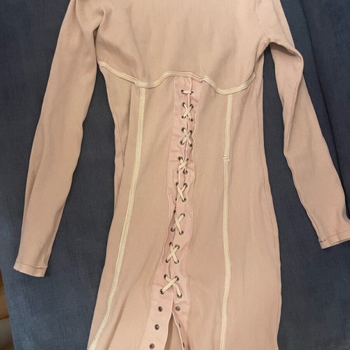Pink long-sleeve dress like new