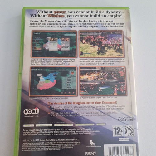 Xbox 360 Dynasty Warriors 5 Empires used