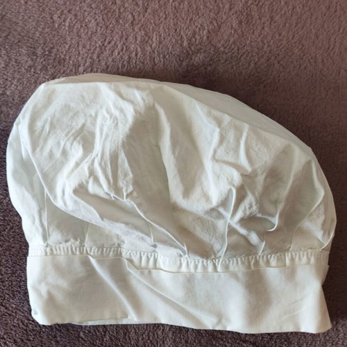 Cooking hat like new, white, 100% cotton size M