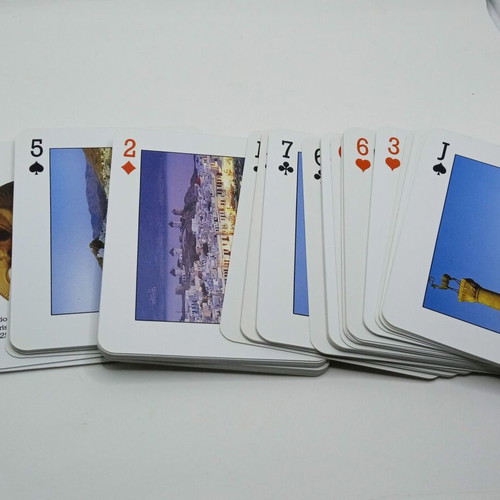 Greek Playing Cards set, 54 cards with photos of Greece
