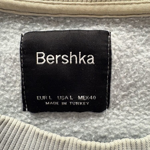 Bershka baby blue sweatshirt without hood like new, size L