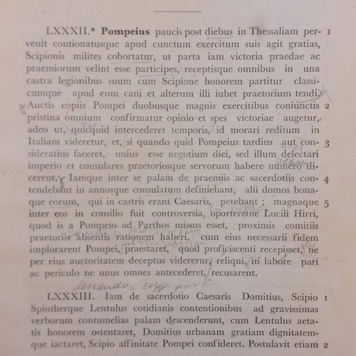 C. Julii Caesaris Comentarii De Bello Civili used, 1948 school textbook