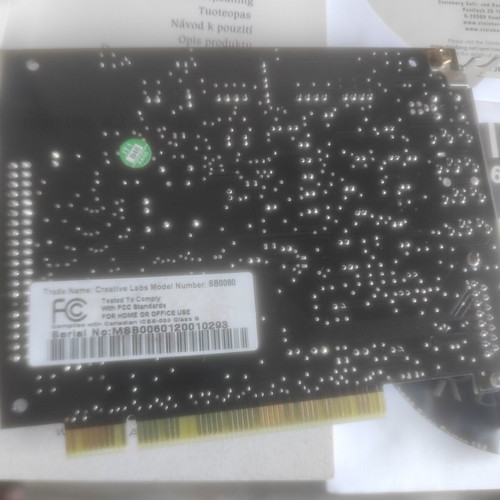 Creative Sound Blaster Live! Platinum 5.1 sound card, full retro package