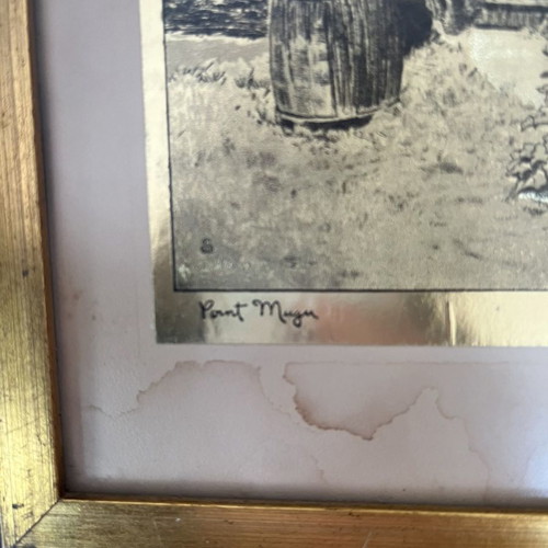 Gold Foil Etching Painting used