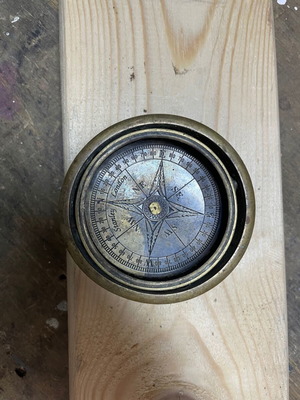 Old compass like new for collectors