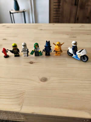 Lego figures used, set of 6 pieces