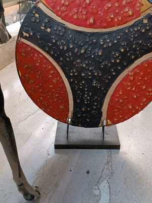 Handmade lamp used with minor damage without socket