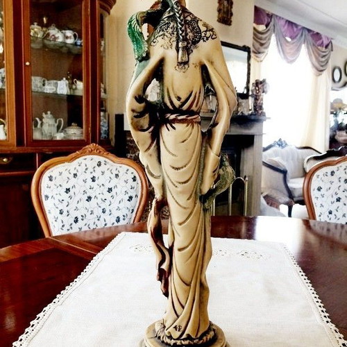Vintage 1960 statue, handmade, 47 cm, Italian