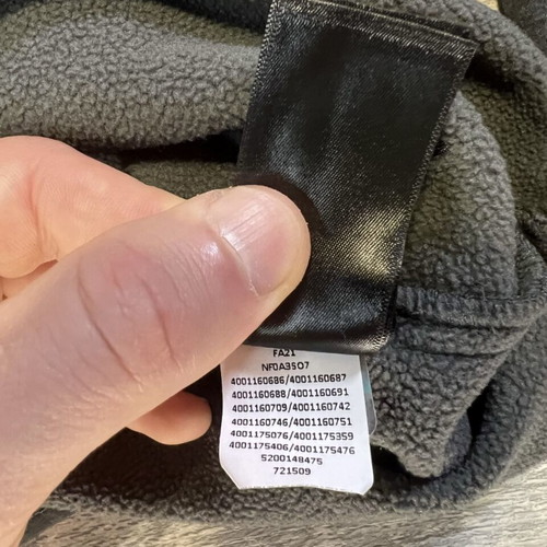 The North Face 1/4 Zip Fleece Pullover, dark heather grey, men's XL