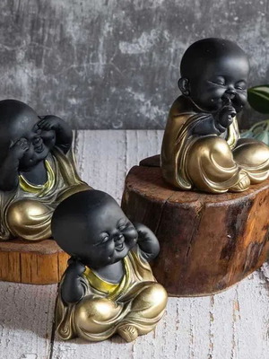 Buddha Baby Figures New Set of 3 for Decoration