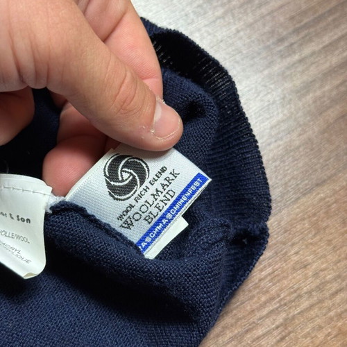 Tailor & Son sweater 3XL dark blue Woolmark blend like new