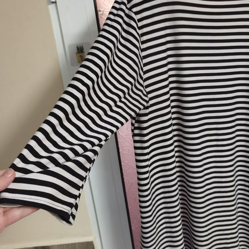 Summer blouse XXL striped black and white like new
