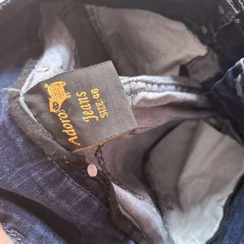 Blue winter jeans Adoro like new, size L/46