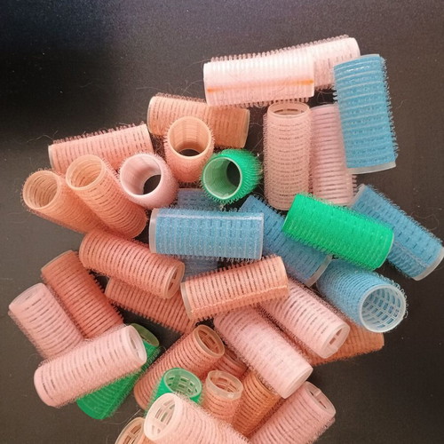 Vintage hair rollers used