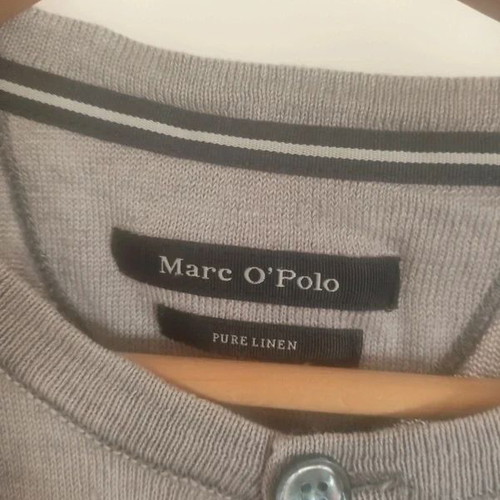 Marc O'Polo men's long-sleeve shirt 100% linen size S like new, light gray