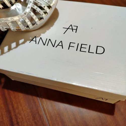 Anna Field silver sandals like new, size 40, 12 cm heel