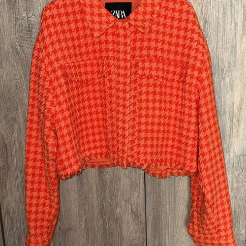 Zara women's orange jacket XL