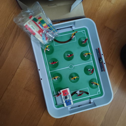 Soccer World small tabletop foosball used with all accessories