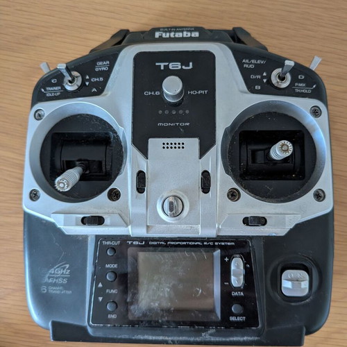 Futaba T6J remote control and R2006GS receiver used