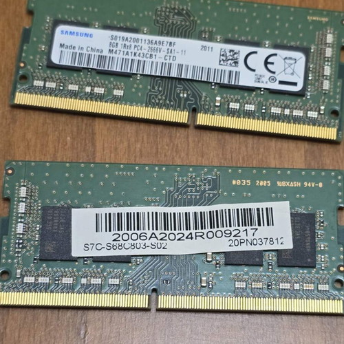 Samsung 2x8GB DDR4 2666MHz SO-DIMM laptop RAM