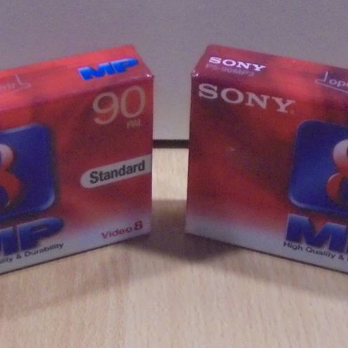 Sony Video 8 P5-90MP3 Two 90-Minute Video Camera Cassettes New