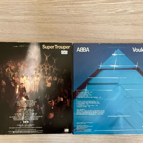 ABBA Super Trouper and Voulez-Vous LPs used, classic pop hits