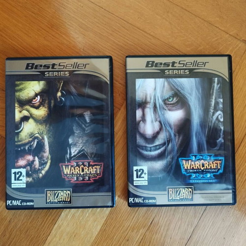 Warcraft III Reign of Chaos and Frozen Throne PC in excellent condition