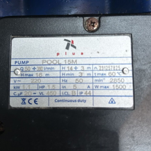 Water pump like new, used 1 month