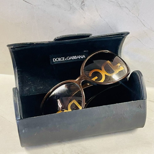 Dolce & Gabbana Vintage Oversized Sunglasses used, brown frame