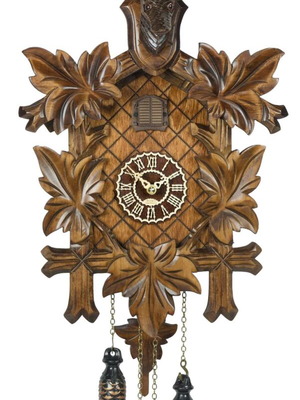 Ρολόι κούκος χειροποίητο σκαλιστό με κεφαλή ελαφιού και μελωδίες καινούργιο