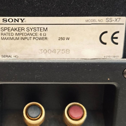 Sony SS-X7 floorstanding speakers pair, 6Ω 250W