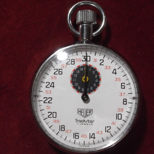 Heuer Trackstar 7 Jewels vintage mechanical stopwatch used