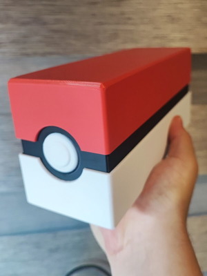 3D Printed Pokémon Card Storage Box new, Pokéball design