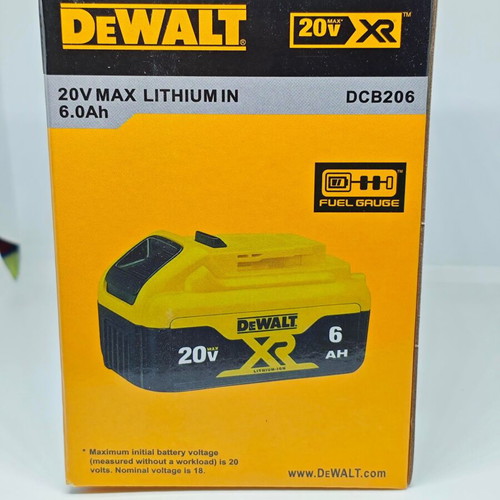 DeWALT DCB206 20V MAX XR 6.0Ah battery new