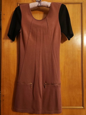 Bershka two-tone dress used, size S