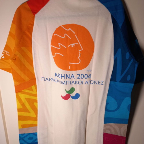 Adidas collectible volunteer shirt Paralympics Athens 2004 like new