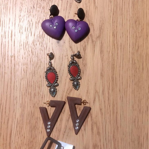 Vintage earrings like new, set for pierced ears