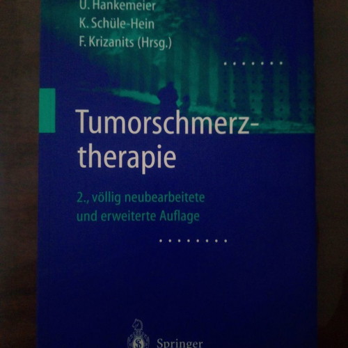 Tumorschmerztherapie medical book like new, German