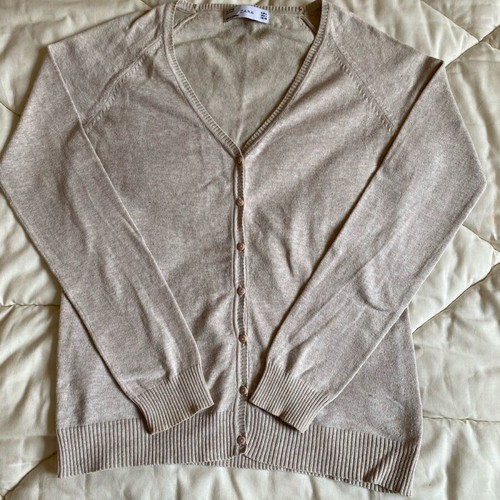 Zara cardigan classic in grey and beige, like new, large
