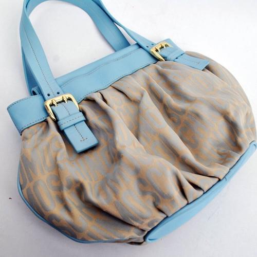 Moschino shoulder bag baby blue and beige like new