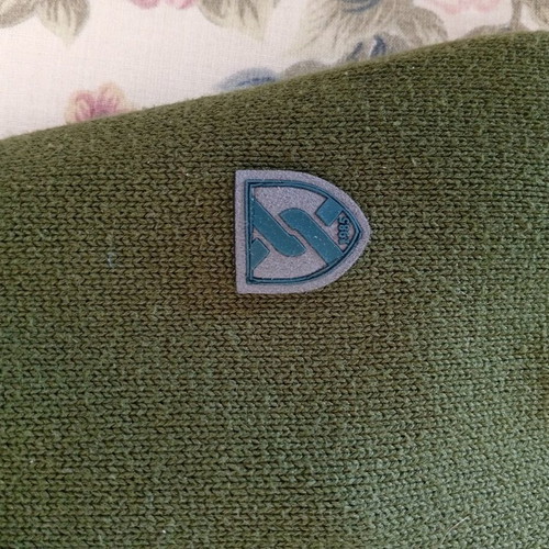 The Bostonians zip-up cardigan used, dark green, size M