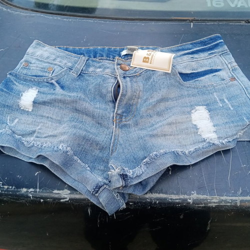 Forever 21 mini denim shorts, blue, size L