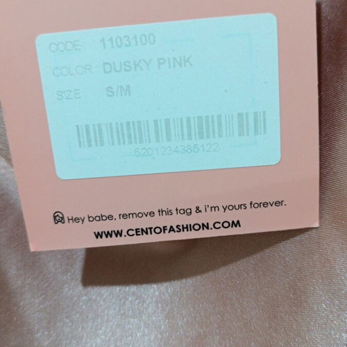 Satin dress new, dusty rose with gold chain and open back