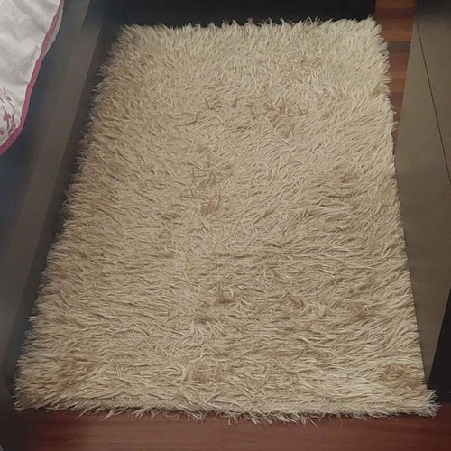 Bedroom runners used, set of 3, beige shaggy