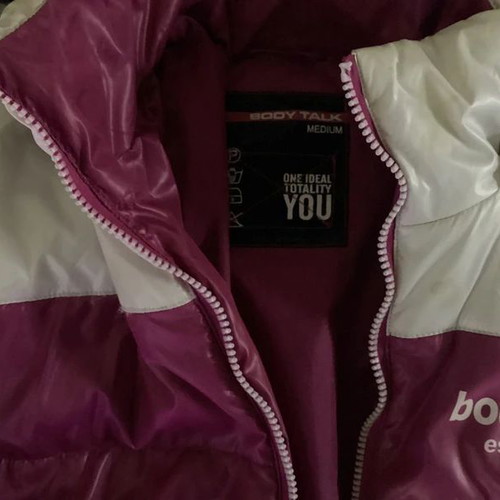 BodyTalk women's jacket used, purple and beige, size M
