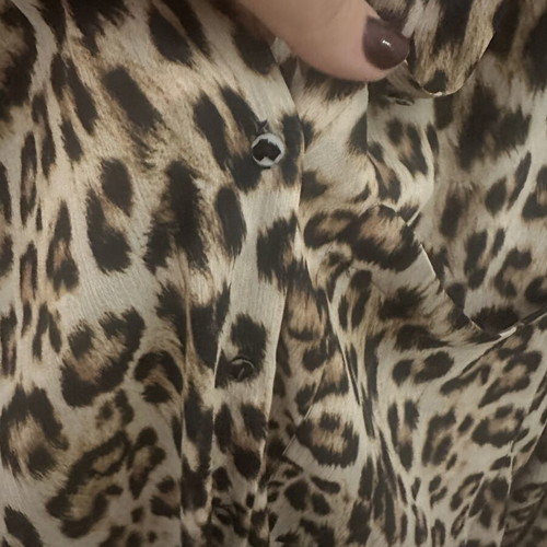 Leopard print shirt Zara like new, beige and brown, size M