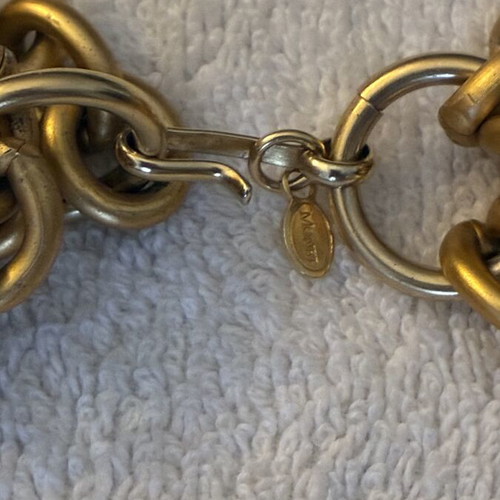 Vintage Monet gold-plated choker and bracelet set
