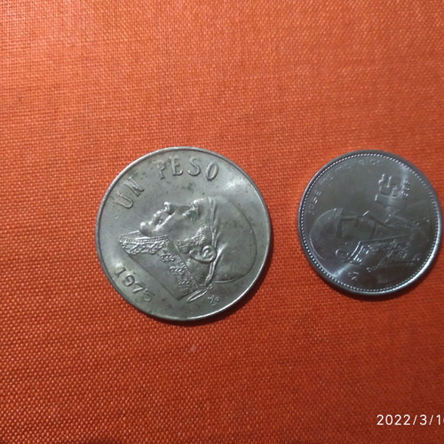 Lot of 30 Mexican coins used